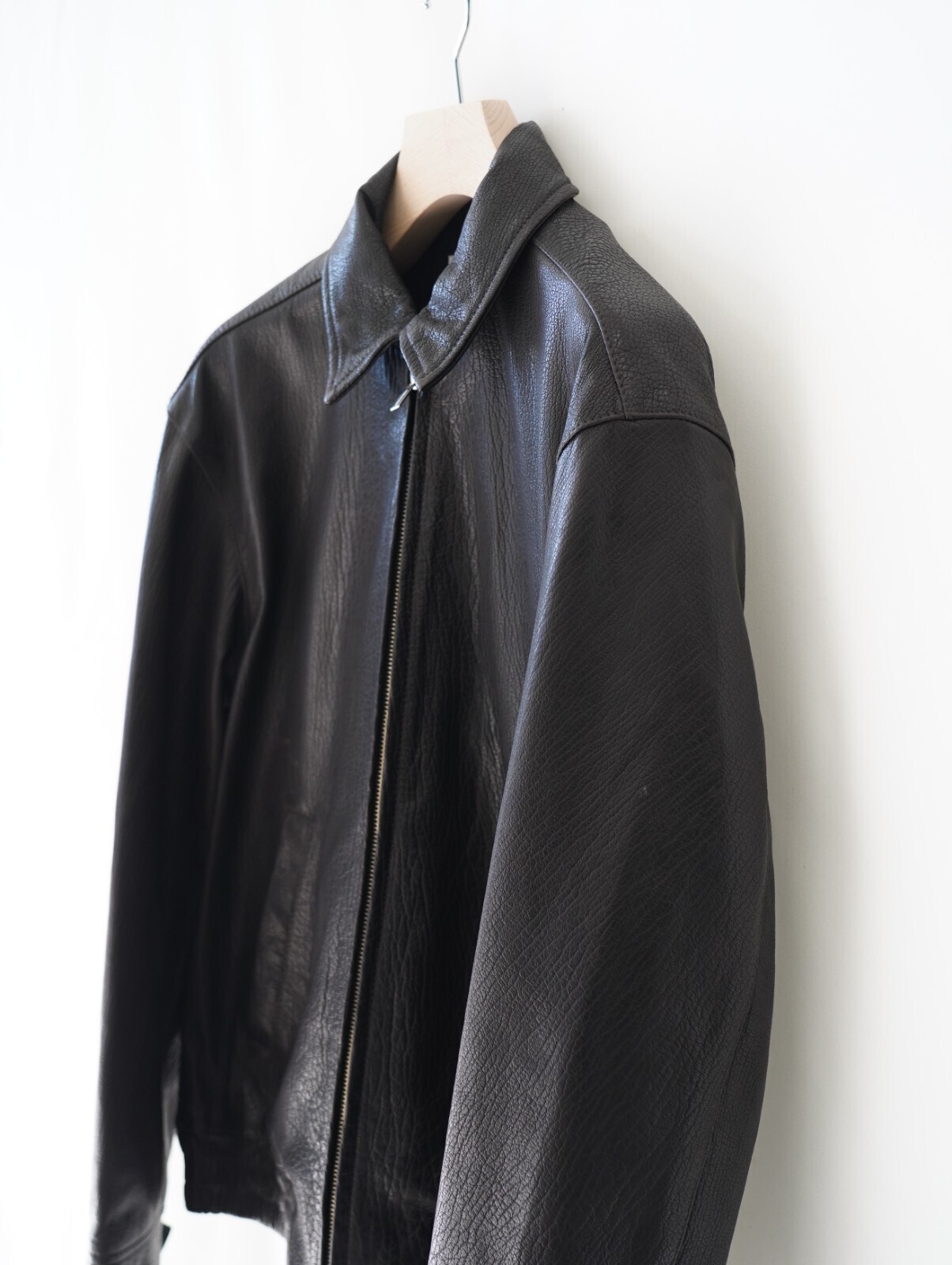 セブンバイセブン メンズ レザージップアップブルゾン -シープシュリンクレザー- 画像9