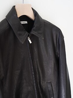 セブンバイセブン メンズ レザージップアップブルゾン -シープシュリンクレザー- 画像10