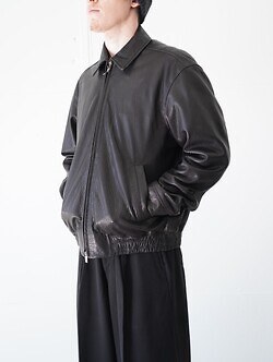 セブンバイセブン メンズ レザージップアップブルゾン -シープシュリンクレザー- 画像1