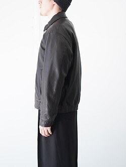 セブンバイセブン メンズ レザージップアップブルゾン -シープシュリンクレザー- 画像3