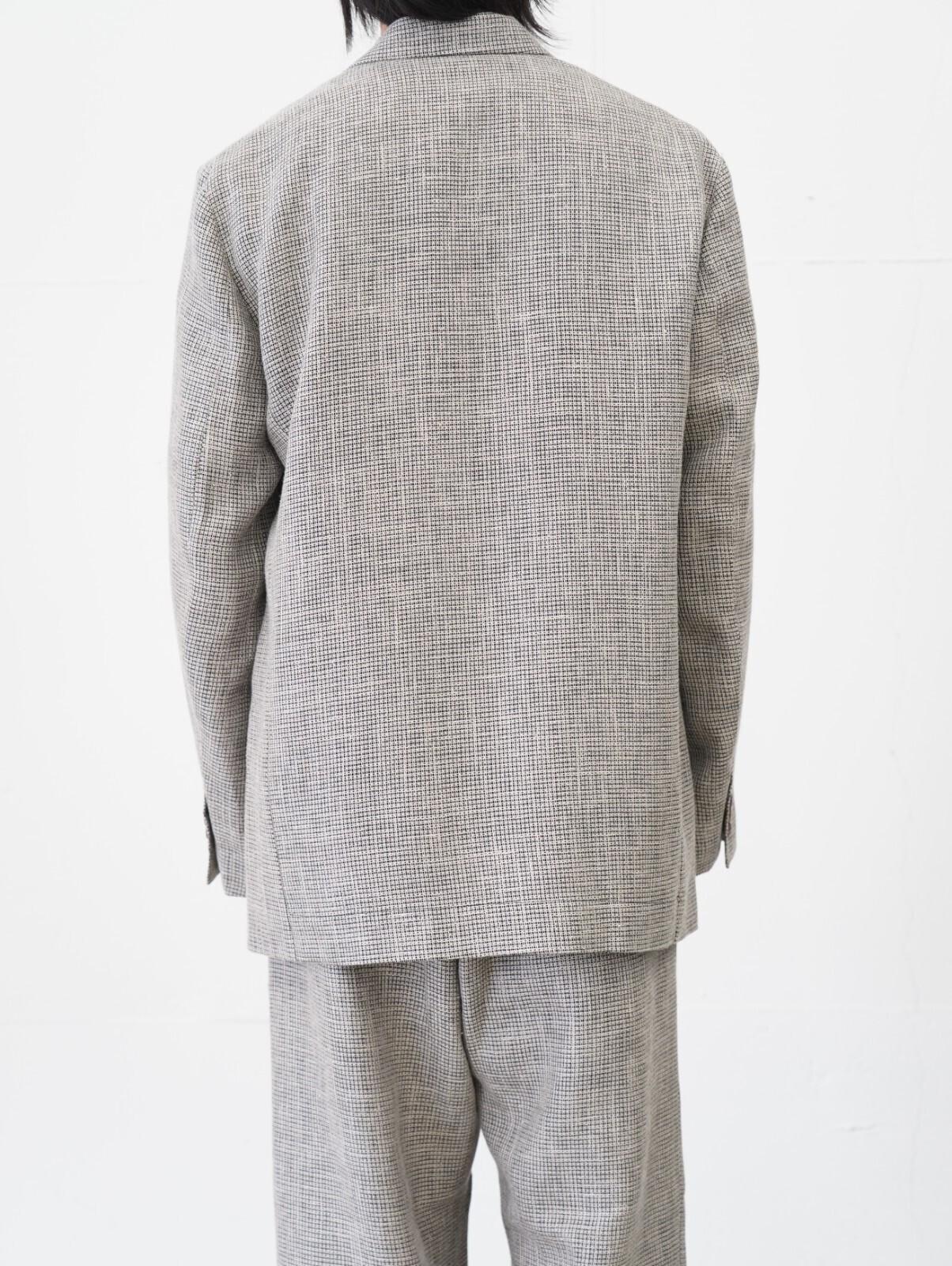SEVEN BY SEVEN 男裝 5B LOOSE TAILORED JACKET ‐Heather Linen/Nylon*Wool crepe‐ 圖片4