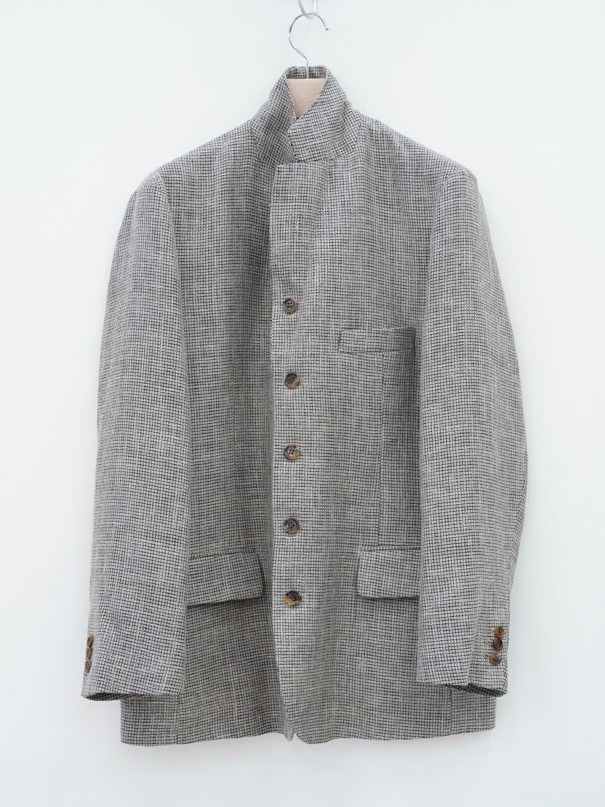 SEVEN BY SEVEN 男裝 5B LOOSE TAILORED JACKET ‐Heather Linen/Nylon*Wool crepe‐ 圖片7