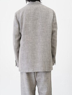 SEVEN BY SEVEN 男裝 5B LOOSE TAILORED JACKET ‐Heather Linen/Nylon*Wool crepe‐ 圖片4