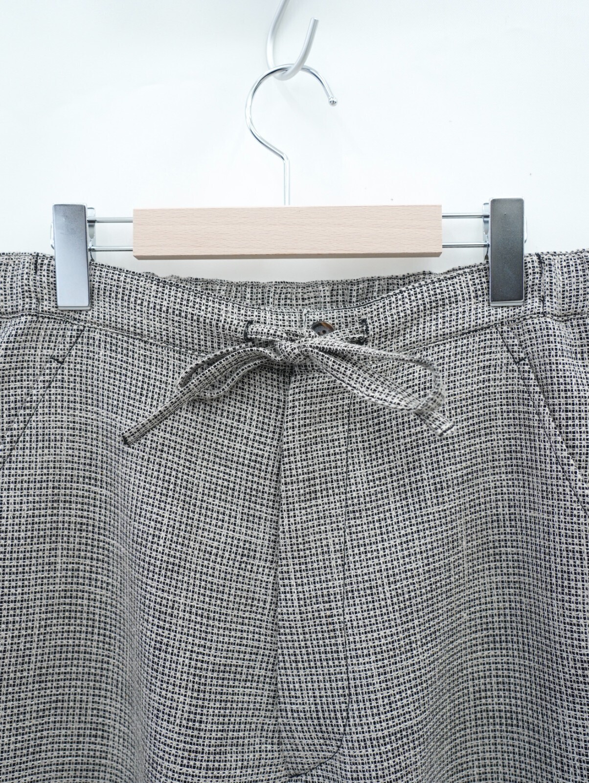 SEVEN BY SEVEN 男裝 WIDE EASY TROUSERS ‐Heather Linen/Nylon*Wool crepe‐ 圖片6