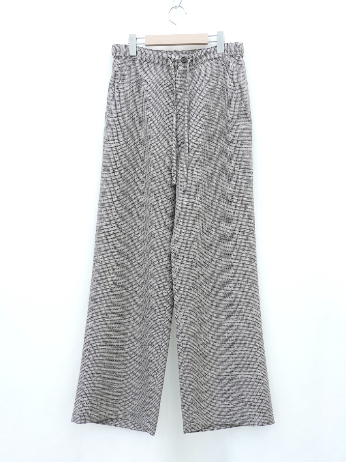 SEVEN BY SEVEN 男裝 WIDE EASY TROUSERS ‐Heather Linen/Nylon*Wool crepe‐ 圖片5