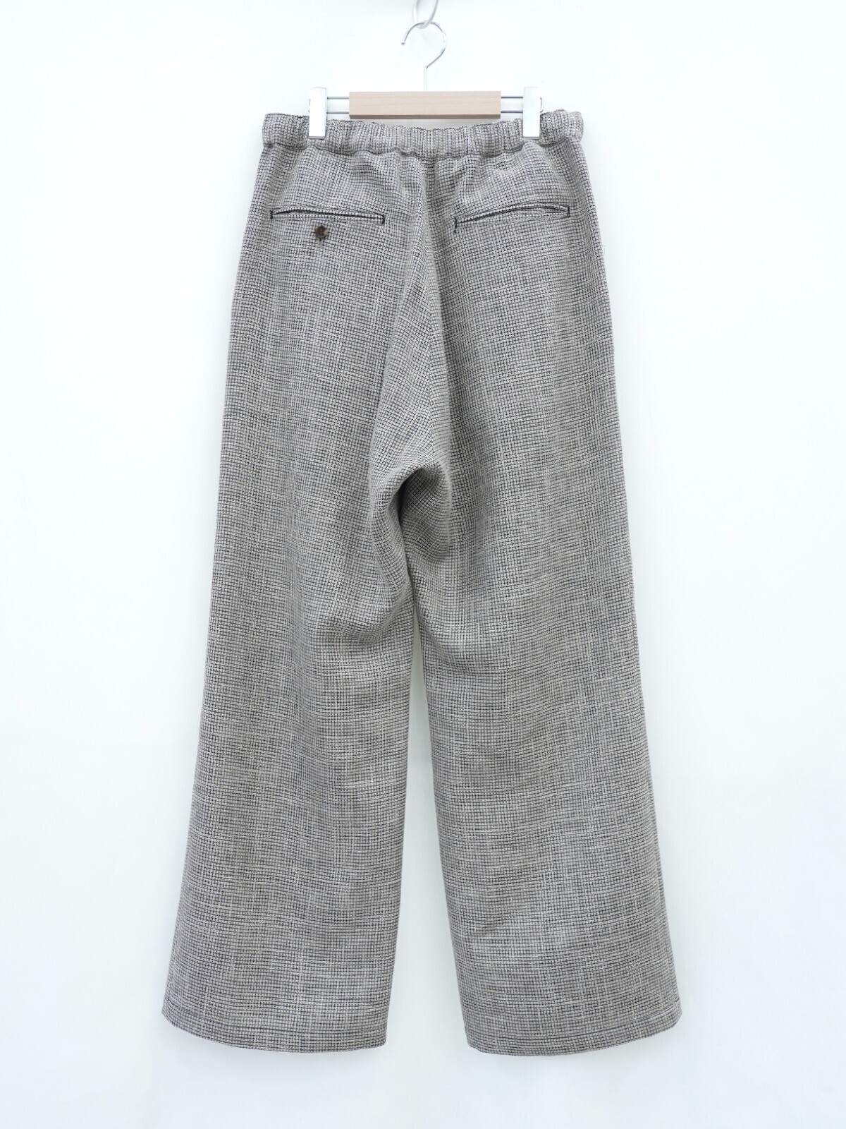 SEVEN BY SEVEN 男裝 WIDE EASY TROUSERS ‐Heather Linen/Nylon*Wool crepe‐ 圖片8