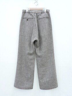 SEVEN BY SEVEN 男裝 WIDE EASY TROUSERS ‐Heather Linen/Nylon*Wool crepe‐ 圖片8