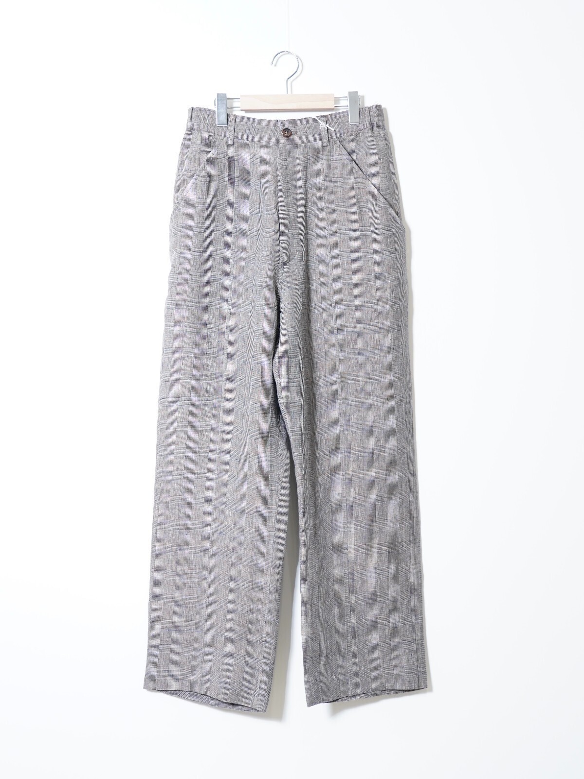 SEVEN BY SEVEN 男裝 SWITCHING EASY TROUSERS ‐Glen check Linen‐ 圖片1