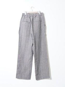 SEVEN BY SEVEN 男裝 SWITCHING EASY TROUSERS ‐Glen check Linen‐ 圖片2