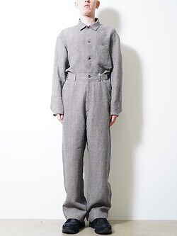 SEVEN BY SEVEN 男裝 SWITCHING EASY TROUSERS ‐Glen check Linen‐ 圖片6