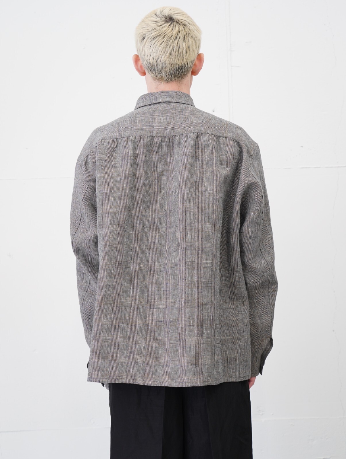 SEVEN BY SEVEN 男裝 SHIRTS JACKET ‐Glen check Linen‐ 圖片5