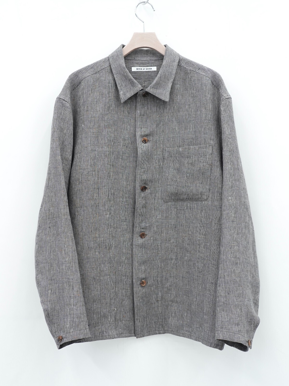 SEVEN BY SEVEN 男裝 SHIRTS JACKET ‐Glen check Linen‐ 圖片6