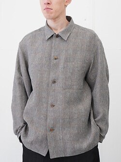 SEVEN BY SEVEN 男裝 SHIRTS JACKET ‐Glen check Linen‐ 圖片2