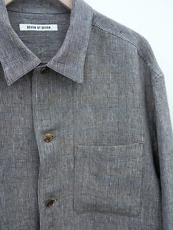 SEVEN BY SEVEN 男裝 SHIRTS JACKET ‐Glen check Linen‐ 圖片8
