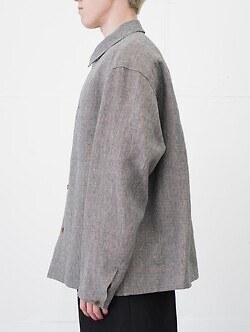 SEVEN BY SEVEN 男裝 SHIRTS JACKET ‐Glen check Linen‐ 圖片4
