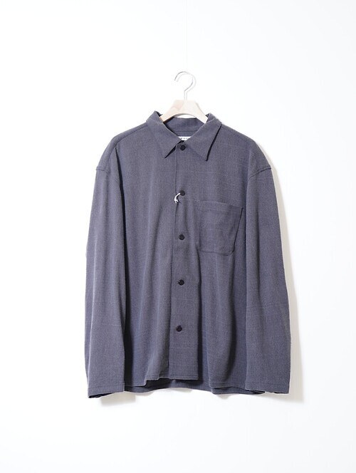 SHIRTS JACKET ‐Silk noil Jersey‐｜SEVEN BY SEVEN 男裝