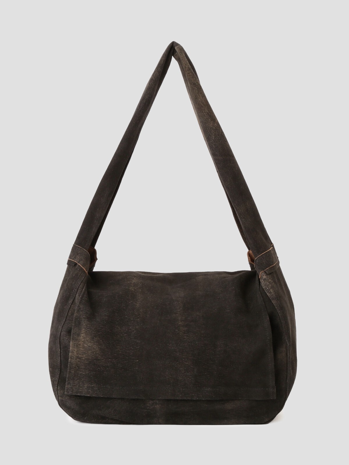 セブンバイセブン メンズ レザーショルダーバッグ -ゴートスウェード アンティークフィニッシュ- 画像1