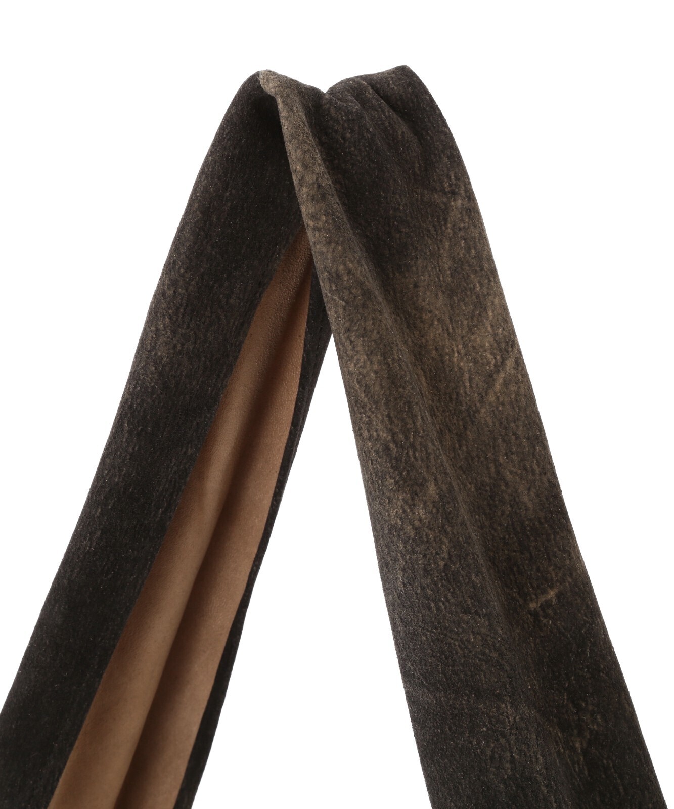 セブンバイセブン メンズ レザーショルダーバッグ -ゴートスウェード アンティークフィニッシュ- 画像5