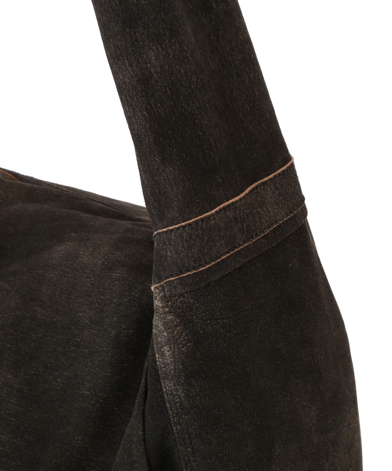 セブンバイセブン メンズ レザーショルダーバッグ -ゴートスウェード アンティークフィニッシュ- 画像6