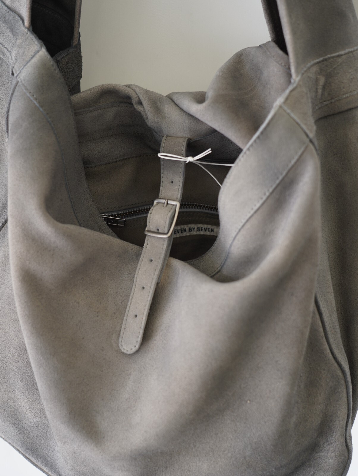 SEVEN BY SEVEN 女裝 & 男裝 LEATHER SHOURDER BAG -Cow split leather- (26SS) 圖片4