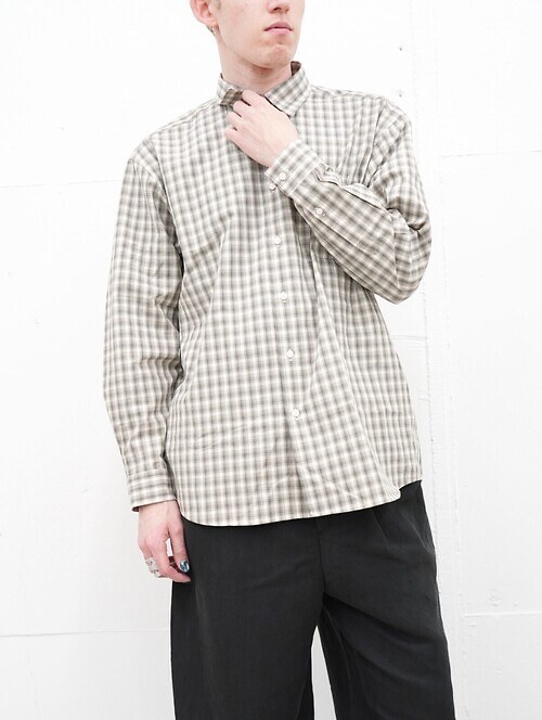 COTTON CHECK SHIRT｜FUJI MENS