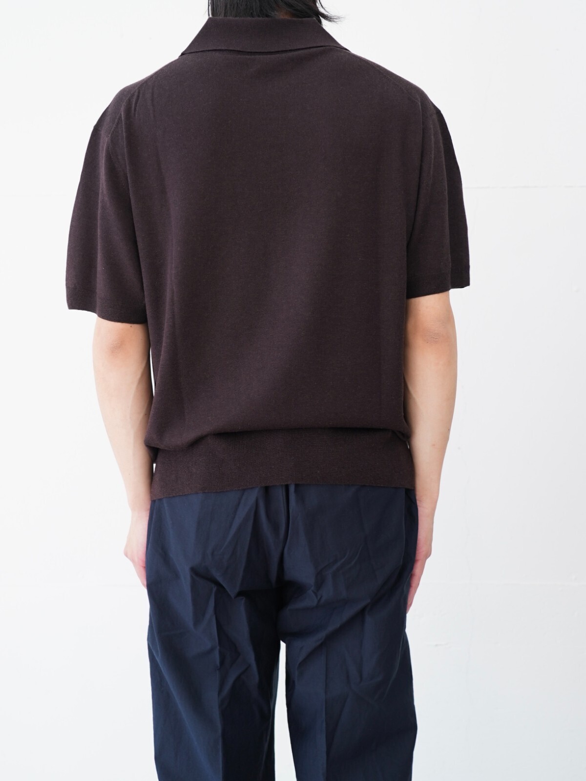 FUJI 남성 SILK CASHMERE S/S SKIPPER POLO 이미지10