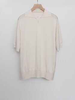 FUJI 남성 SILK CASHMERE S/S SKIPPER POLO 이미지6