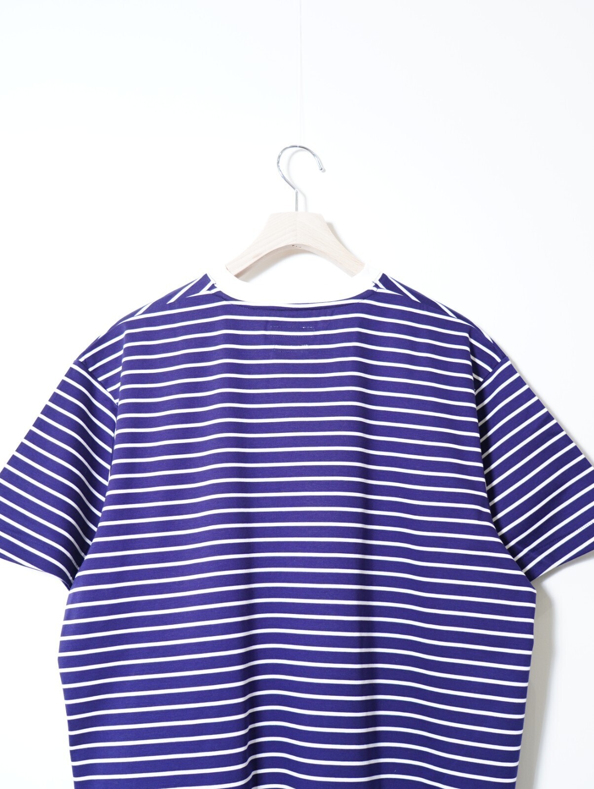 FUJI MENS SUPIMA COTTON BORDER S/S T-SHIRT IMAGE4