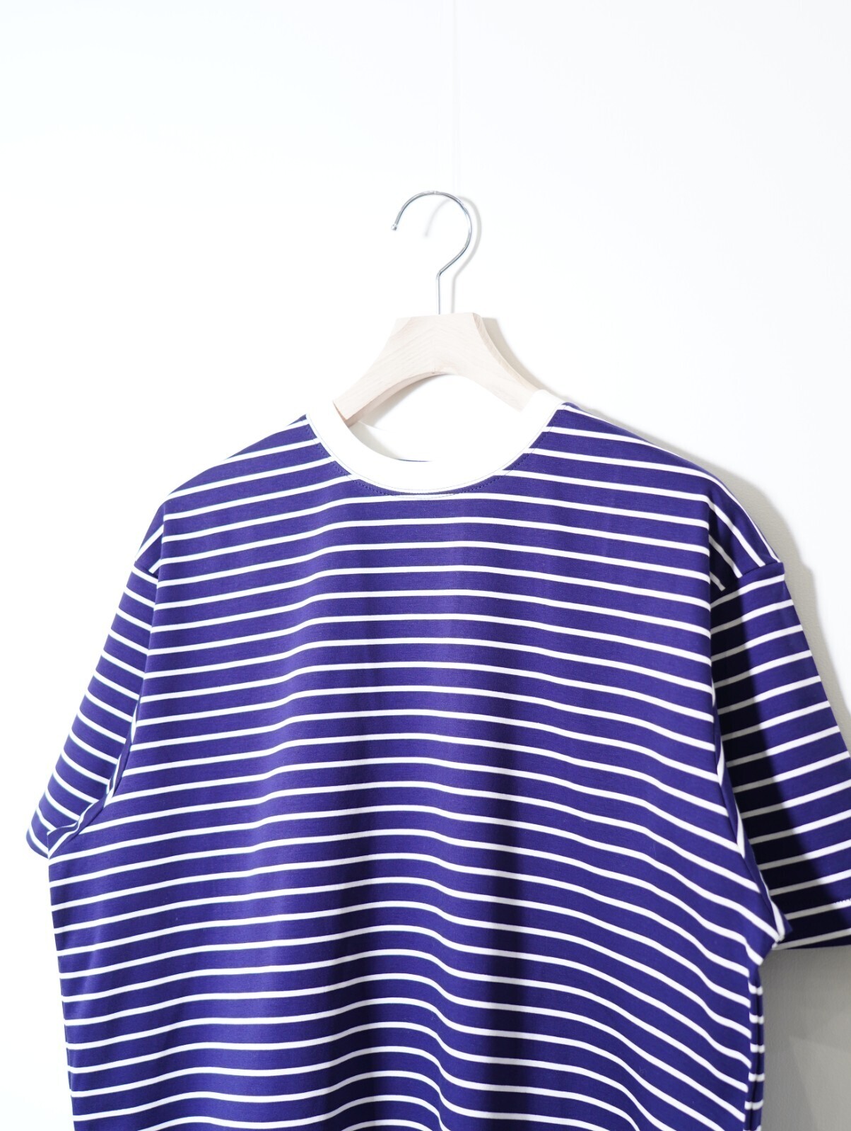 FUJI MENS SUPIMA COTTON BORDER S/S T-SHIRT IMAGE3