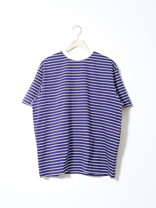 SUPIMA COTTON BORDER S/S T-SHIRT｜FUJI MENS