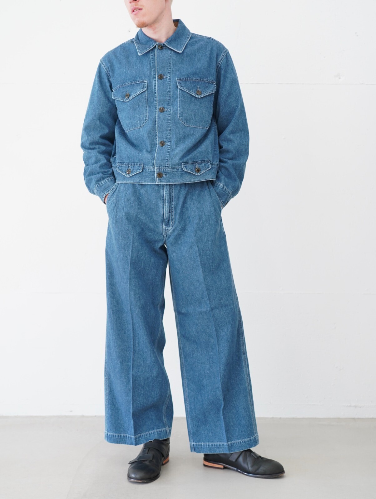 サルト メンズ ライトデニムトラッカージャケット 画像6