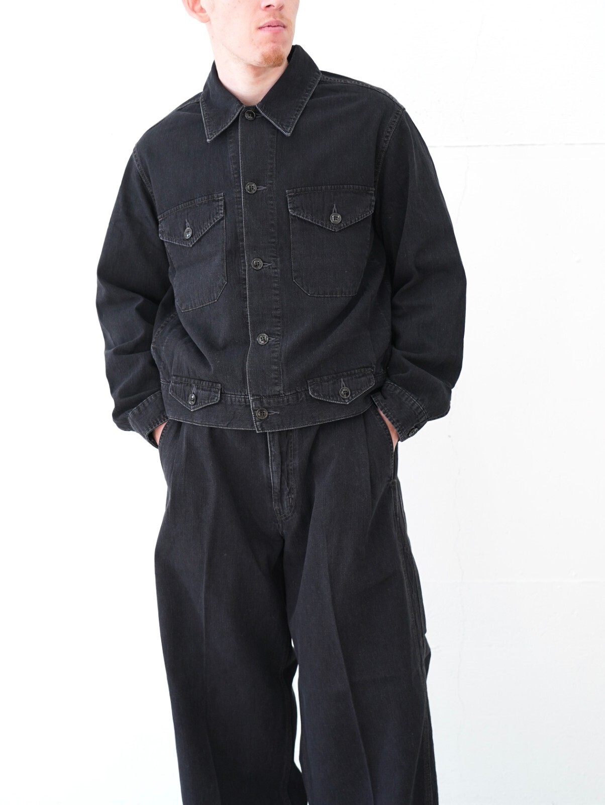 サルト メンズ ライトデニムトラッカージャケット 画像14