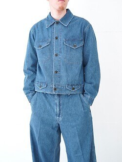 サルト メンズ ライトデニムトラッカージャケット 画像2