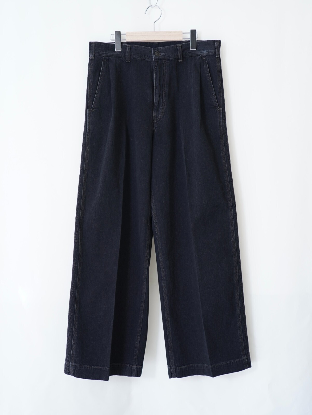 サルト メンズ ライトデニムエンブロイダリーワイドパンツ 画像19