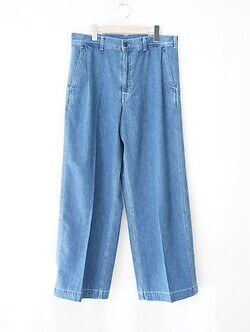 サルト メンズ ライトデニムエンブロイダリーワイドパンツ 画像7