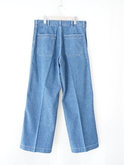 サルト メンズ ライトデニムエンブロイダリーワイドパンツ 画像8