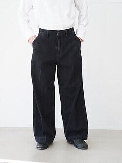 サルト メンズ ライトデニムエンブロイダリーワイドパンツ 画像13