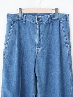 サルト メンズ ライトデニムエンブロイダリーワイドパンツ 画像9