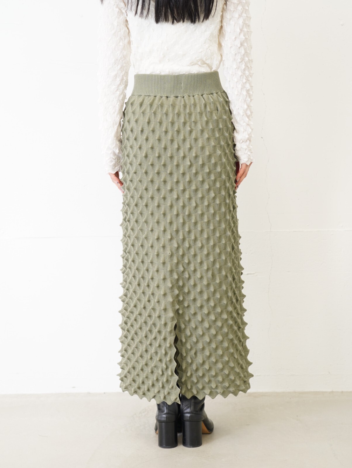 OPEN SESAME CLUB 女士 durian long skirt (26SS) 图片12