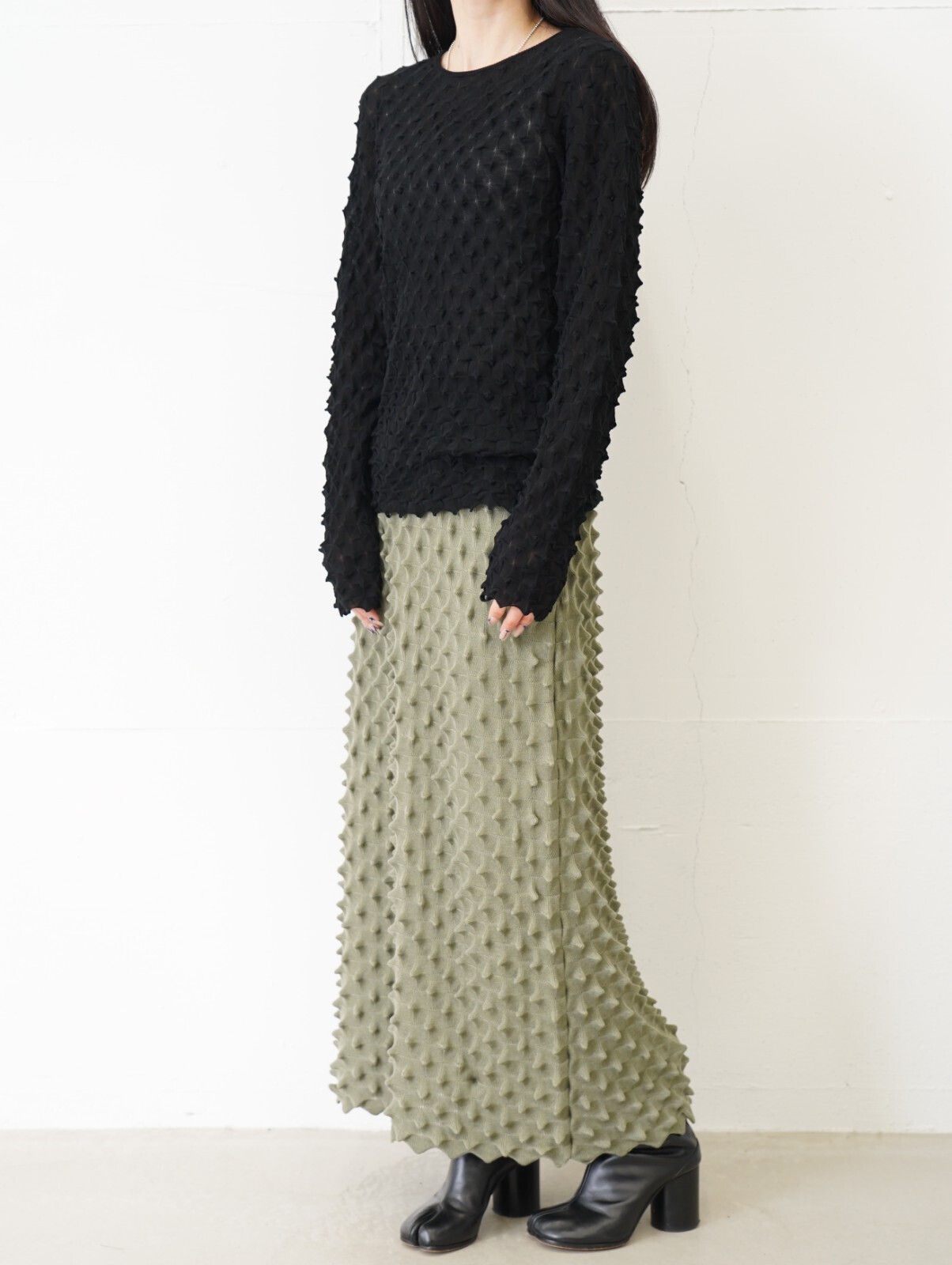 OPEN SESAME CLUB 女士 durian long skirt (26SS) 图片13