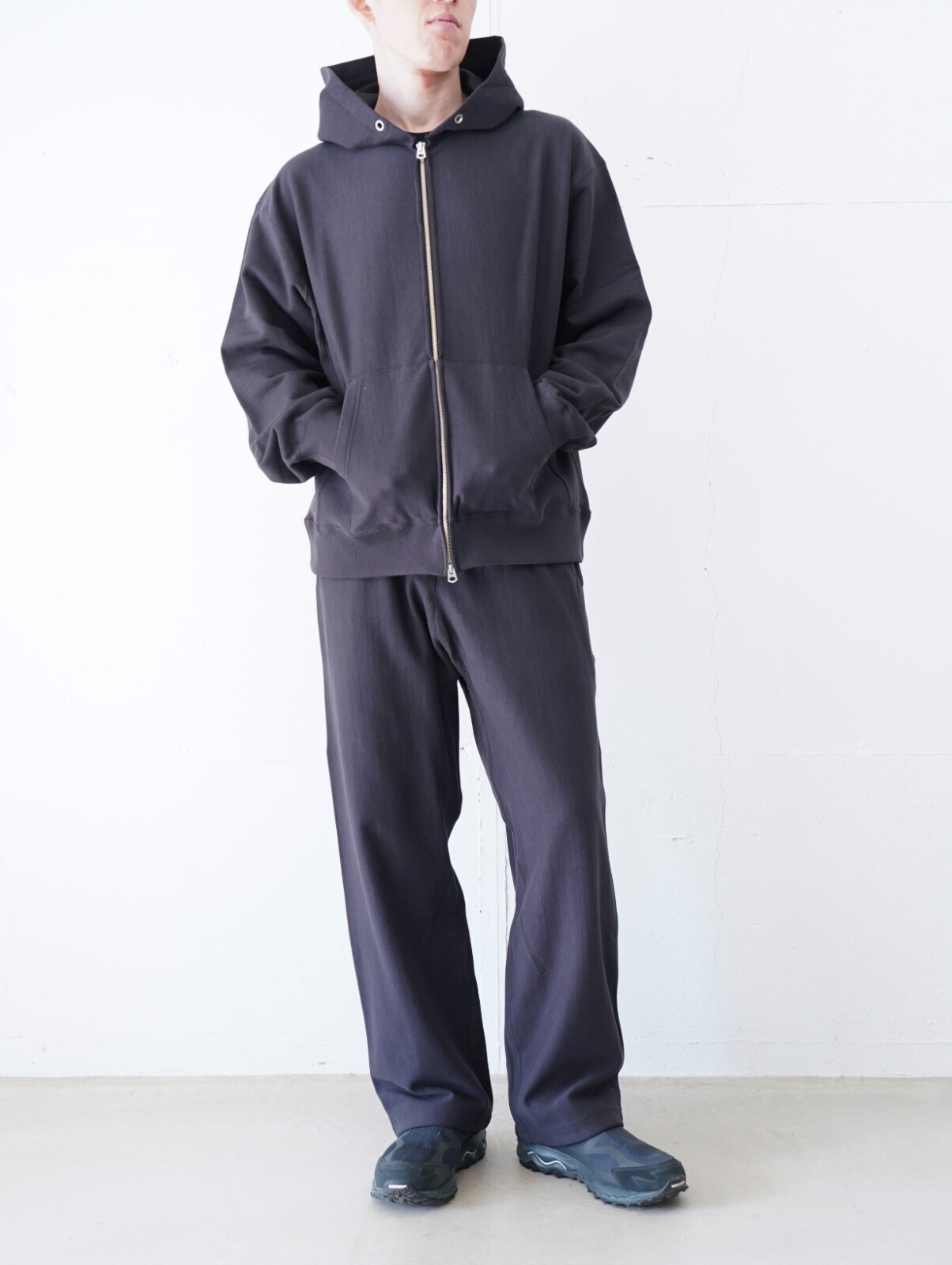 アルテリア メンズ フェイデッドシルキーテリージップアップパーカ 画像5