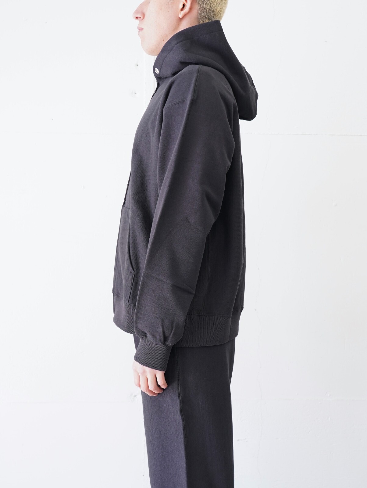 アルテリア メンズ フェイデッドシルキーテリージップアップパーカ 画像3