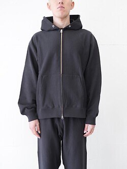 アルテリア メンズ フェイデッドシルキーテリージップアップパーカ 画像2