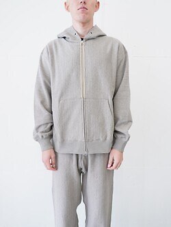 アルテリア メンズ フェイデッドシルキーテリージップアップパーカ 画像12