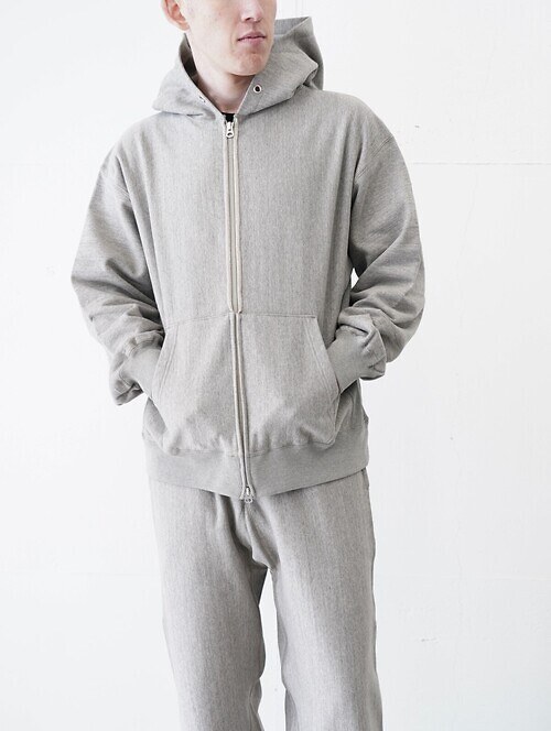 FADED SILKY TERRY RW ZIP UP PARKA｜ULTERIOR 남성