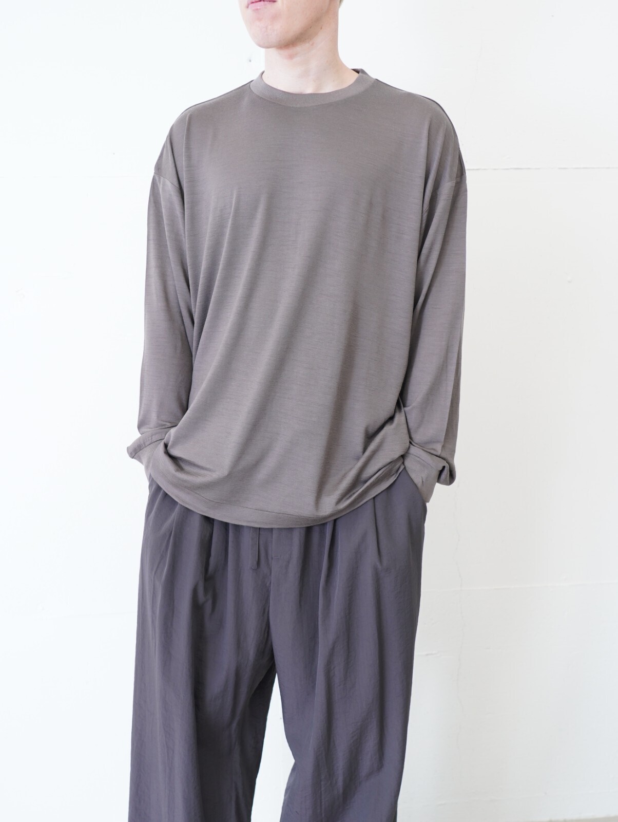 ノノット メンズ ニューテーパードオーバーサイズロングスリーブ 画像9