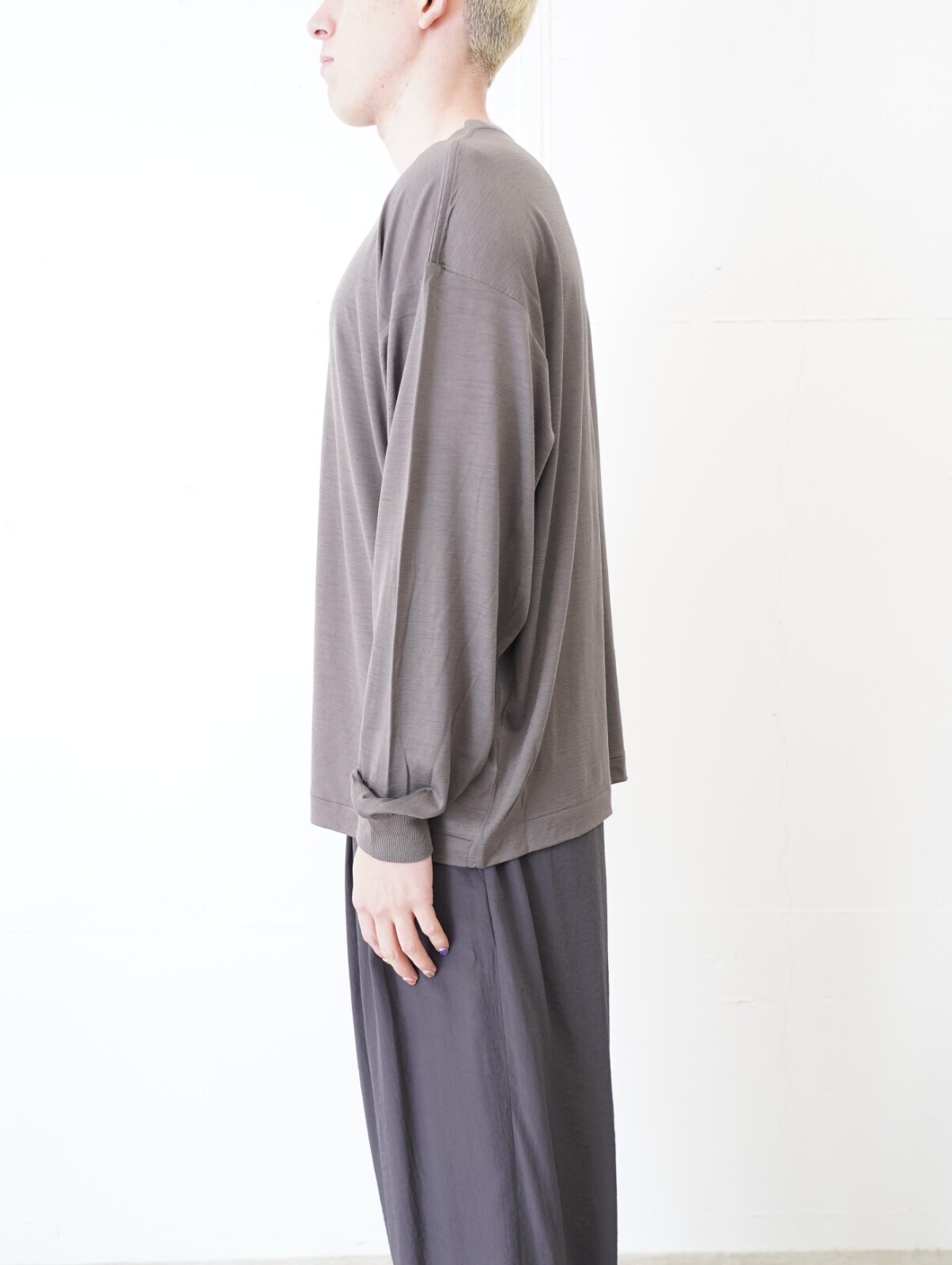 ノノット メンズ ニューテーパードオーバーサイズロングスリーブ 画像10