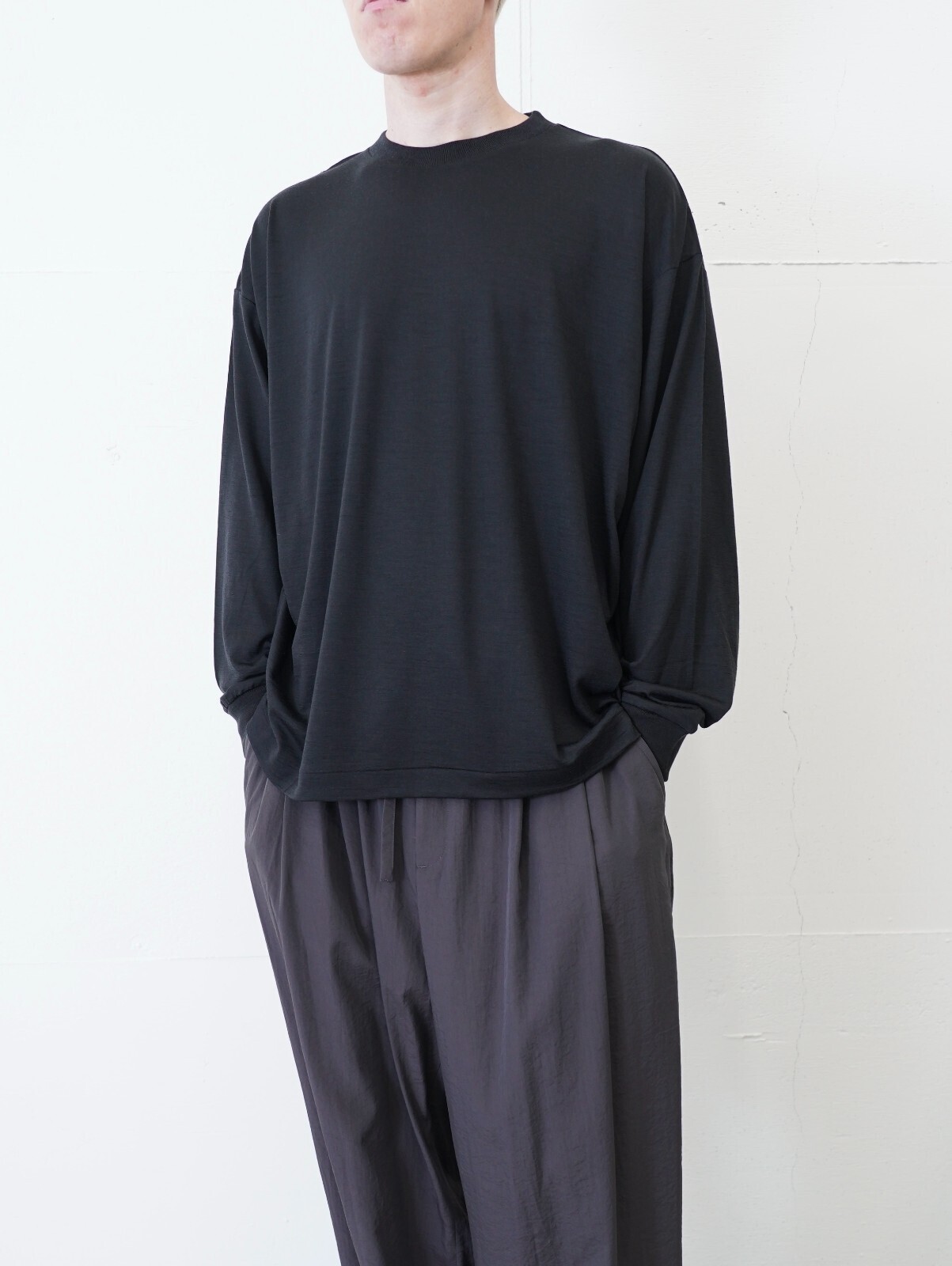 ノノット メンズ ニューテーパードオーバーサイズロングスリーブ 画像1
