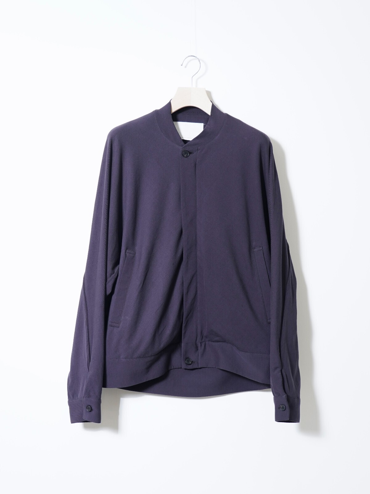 ノノット メンズ ドレーピングバイアススリーブジップアップブルゾン 画像1