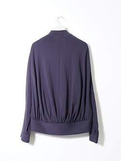 ノノット メンズ ドレーピングバイアススリーブジップアップブルゾン 画像2